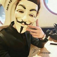 qq头像图片面具黑白男生_WWW.WHOISQQ.COM
