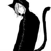黑白动漫男生侧面头像图片_WWW.WHOISQQ.COM