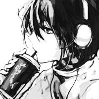 漫画头像图片恐扑男生黑白_WWW.WHOISQQ.COM