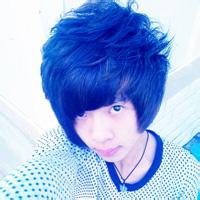 qq头像图片蓝色头发男生_WWW.WHOISQQ.COM