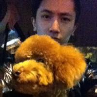 男生抱狗的qq头像图片_WWW.WHOISQQ.COM