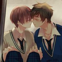 动漫男生接吻头像图片_WWW.WHOISQQ.COM