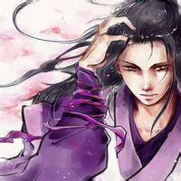 动漫男生头像图片紫色头发_WWW.WHOISQQ.COM