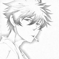 漫画男生头像图片吸烟_WWW.WHOISQQ.COM