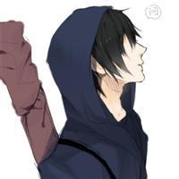 漫画忧郁男生头像图片_WWW.WHOISQQ.COM