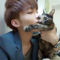 男生抱着猫咪的头像图片_WWW.WHOISQQ.COM