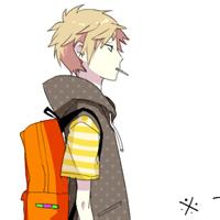 男生背书包背影头像图片小_WWW.WHOISQQ.COM