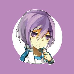 紫色背景暖男生头像图片_WWW.WHOISQQ.COM