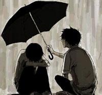 qq头像图片雨天打伞男生_WWW.WHOISQQ.COM