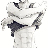 男生头像图片白衬衫靠墙_WWW.WHOISQQ.COM