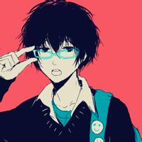 圆框眼镜男生头像图片_WWW.WHOISQQ.COM