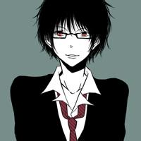 圆框眼镜男生头像图片_WWW.WHOISQQ.COM