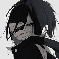 黑色的男生漫画头像图片_WWW.WHOISQQ.COM