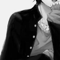 黑色的男生漫画头像图片_WWW.WHOISQQ.COM