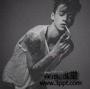 男生灰黑头像图片_WWW.WHOISQQ.COM