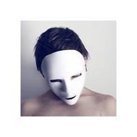 qq黑白头像图片男生面具男_WWW.WHOISQQ.COM