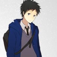 动漫男生头像图片蓝色头发_WWW.WHOISQQ.COM