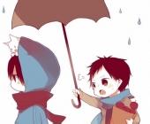 男生拿伞头像图片_WWW.WHOISQQ.COM